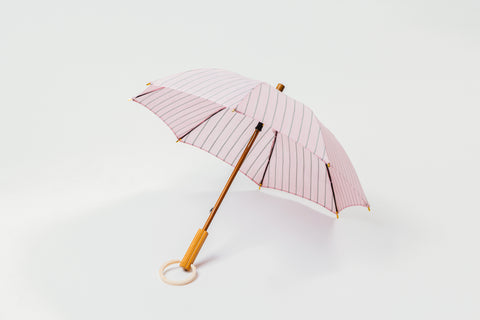 P-17 日傘 40㎝ pink stripe
