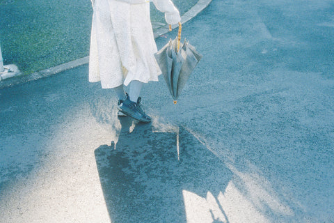 日傘 麻 47cm BLACK BD