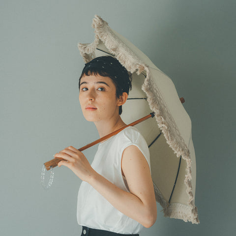 P-01 日傘フリンジ大40cm